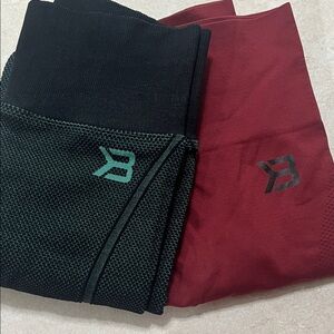 BETTER BODIES Black and Red Leggings
